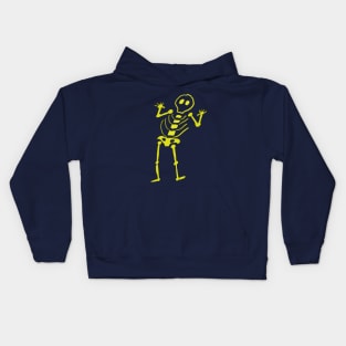 Don't Give Up, Skeleton! Logo Shirt Kids Hoodie